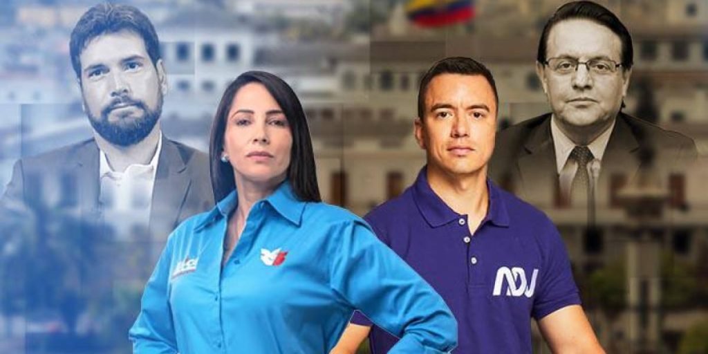 Luisa González y Daniel Noboa