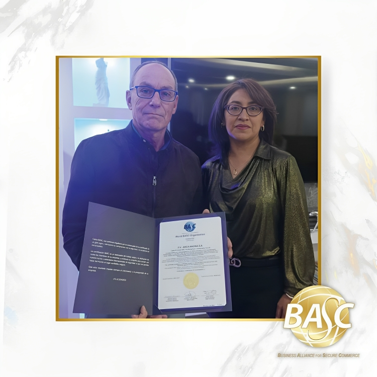 Certificación internacional BASC para FV Área Andina