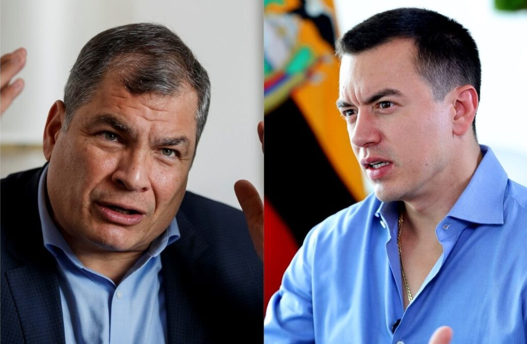 La firma de una garantía soberana para Guayas ha desatado una nueva confrontación entre el presidente Noboa y el exmandatario Correa.