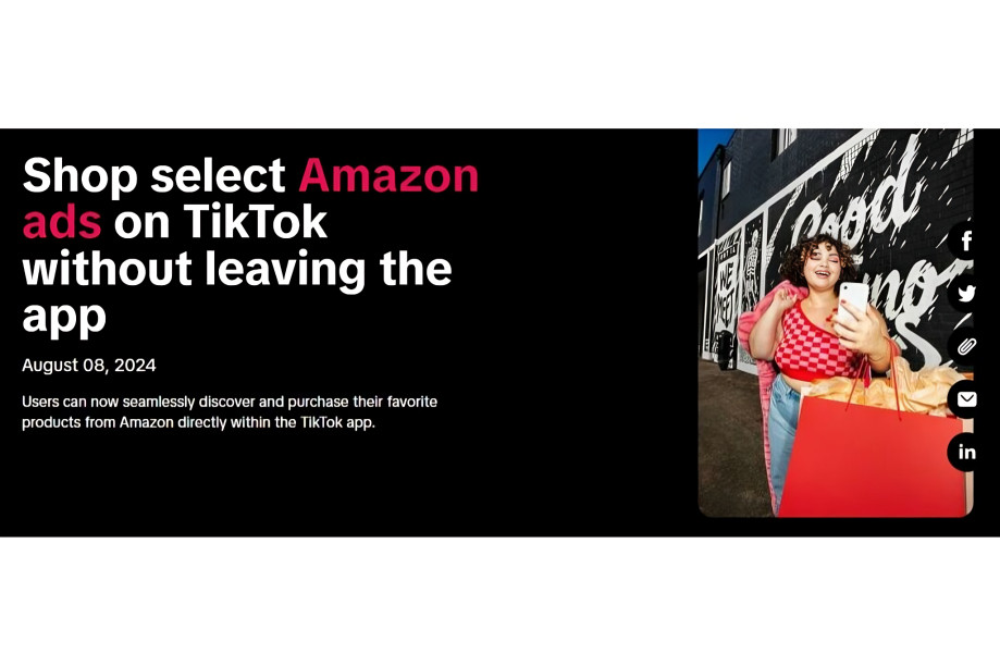 Compras directas sociales llegan con Amazon, TikTok y Pinterest. Descubre c&oacute;mo estas plataformas est&aacute;n revolucionando el comercio electr&oacute;nico