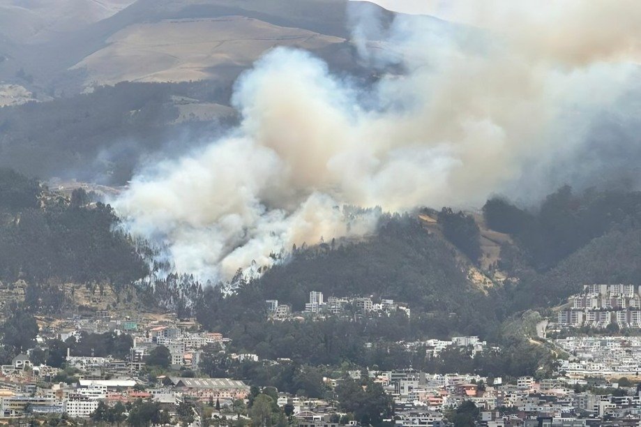 Incendios forestales Quito: Bomberos controlaron rápidamente un incendio en Nono, evitando su propagación a áreas vulnerables.