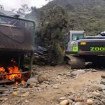 Operativo contra la minería en Azuay destruye 45 campamentos y neutraliza equipos ilegales en un esfuerzo por restaurar el orden