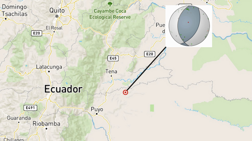 Nuevo sismo en Ecuador: un temblor de 5,3 sacudió Pastaza y se sintió en varias provincias durante la madrugada del 23F.
