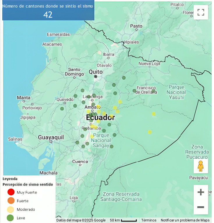 Nuevo sismo en Ecuador: un temblor de 5,3 sacudió Pastaza y se sintió en varias provincias durante la madrugada del 23F.