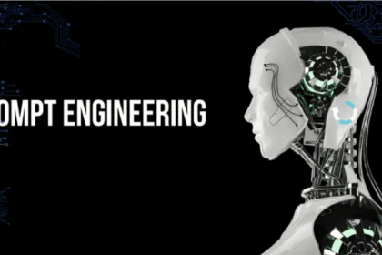 Profesional trabajando con inteligencia artificial como ingeniero de prompts frente a una interfaz digital