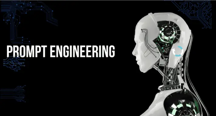 Profesional trabajando con inteligencia artificial como ingeniero de prompts frente a una interfaz digital