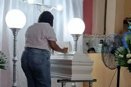 Escena del ataque armado en velorio en Babahoyo, Los Ríos, donde una niña de un año y medio perdió la vida