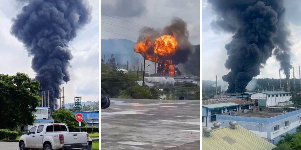 incendio en Refinería de Esmeraldas