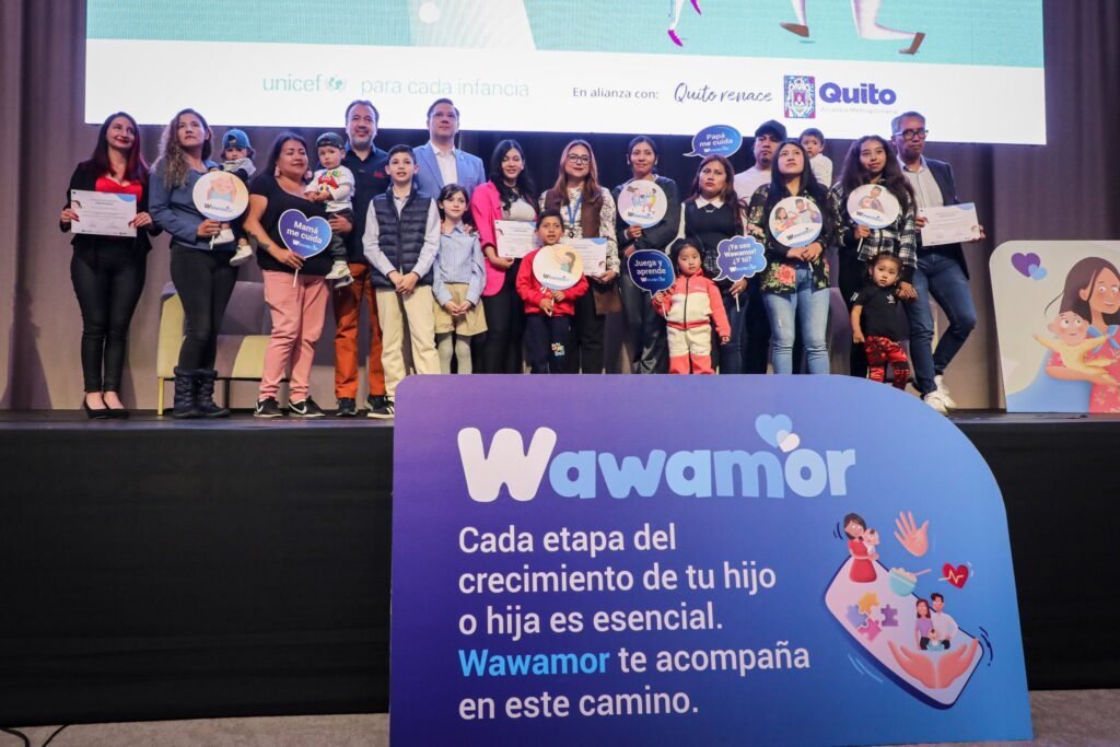 Autoridades presentan oficialmente la aplicación Wawamor en el Parque Bicentenario de Quito