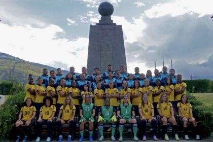 Jugadoras de la selección femenina de Ecuador en la Copa América 2025 en busca de la clasificación a los Juegos Olímpicos