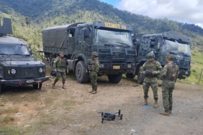 Operativo militar contra minería ilegal en zona minera de Imbabura, Ecuador