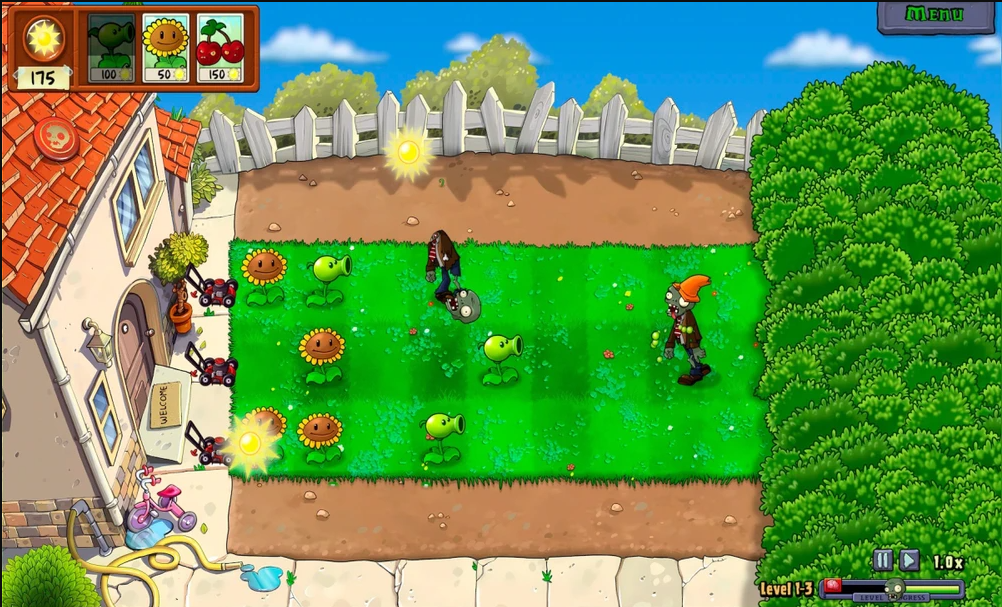 Imagen promocional de Plants vs. Zombies Replanted con gráficos remasterizados