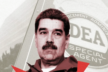 Cartel de recompensa DEA mostrando 25 millones de dólares por capturar a Nicolás Maduro y líderes del Cártel de los Soles