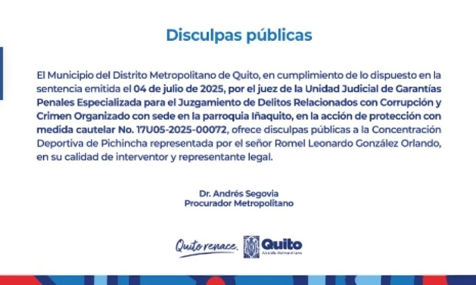 caso del estadio Atahualpa