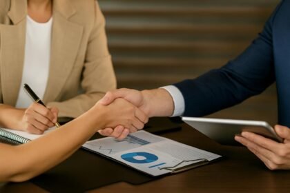 Persona adquiriendo vehículo mediante compra programada en Ecuador, ejemplo del modelo autofinanciado regulado por AECOP