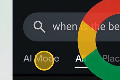 Barra de búsqueda de Google Chrome con icono de inteligencia artificial superpuesto