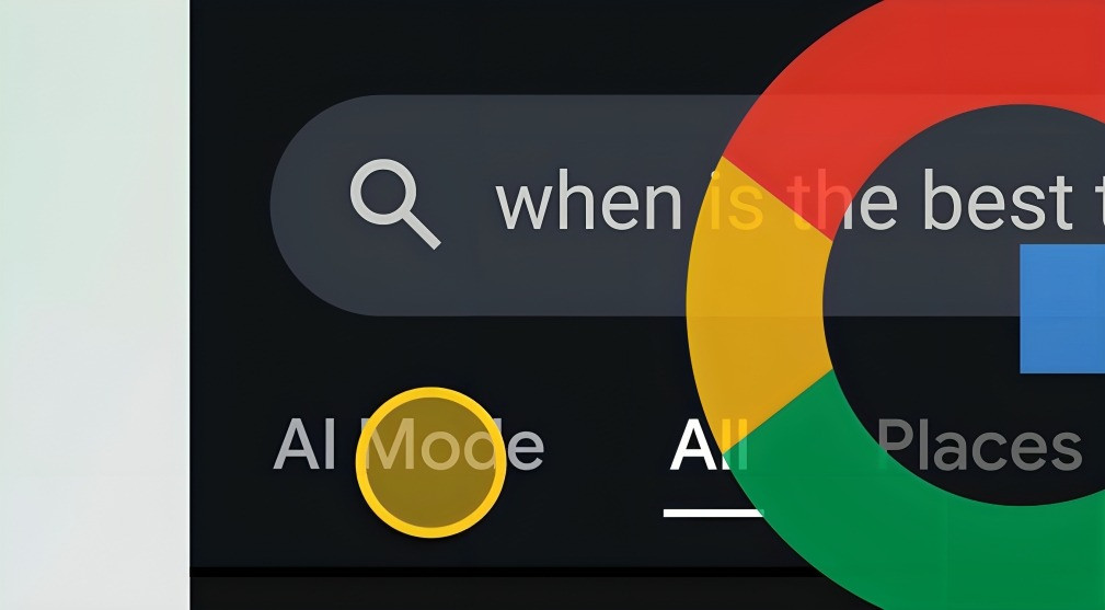 Barra de búsqueda de Google Chrome con icono de inteligencia artificial superpuesto