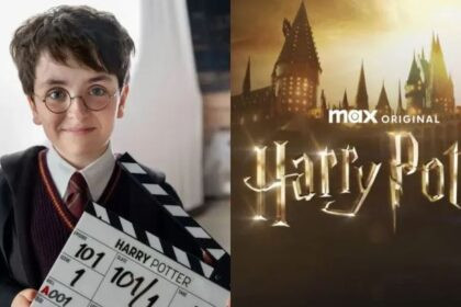 Dominic McLaughlin como Harry Potter en el inicio del rodaje de la serie de HBO Max.