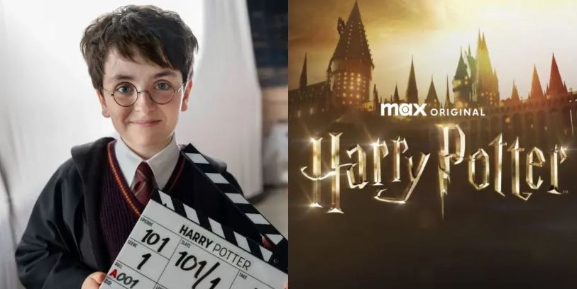 Dominic McLaughlin como Harry Potter en el inicio del rodaje de la serie de HBO Max.