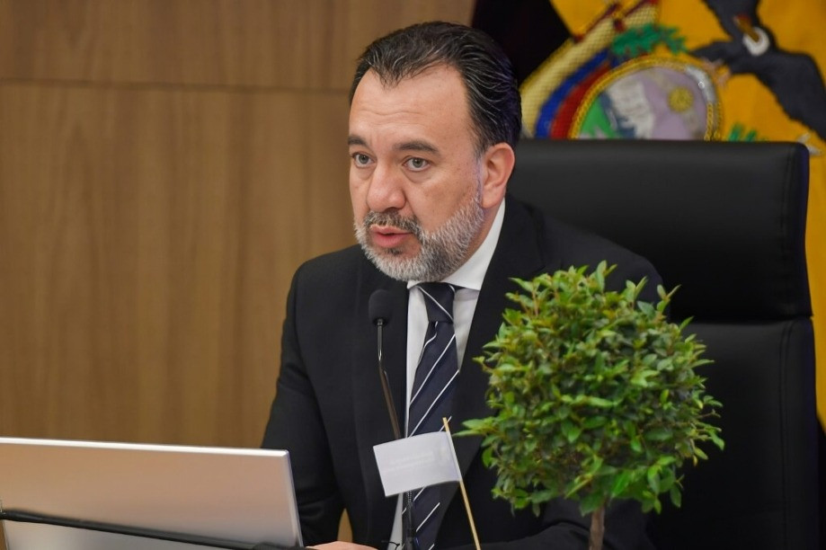 Pabel Muñoz en audiencia de juzgamiento en Corte Provincial de Justicia de Pichincha por demanda de expresiones ofensivas