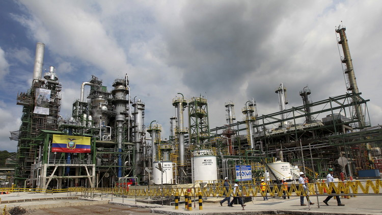 La producción petrolera de Ecuador cayó 64% en julio
