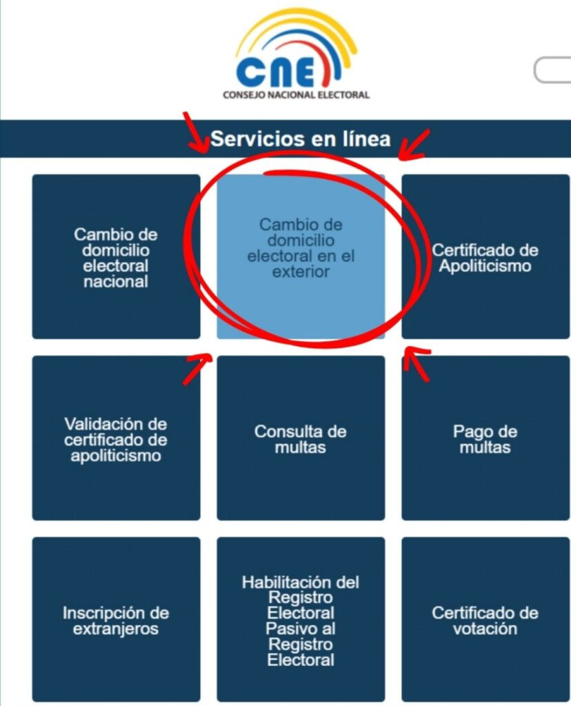 cambio de domicilio