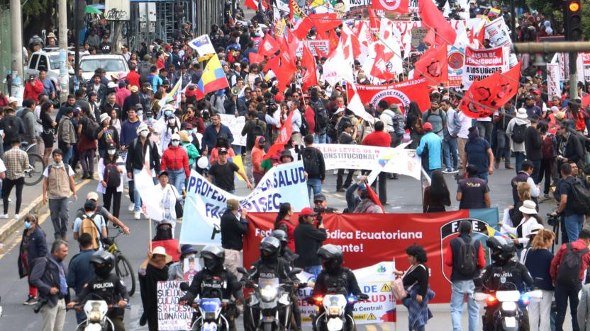 Masivas marchas