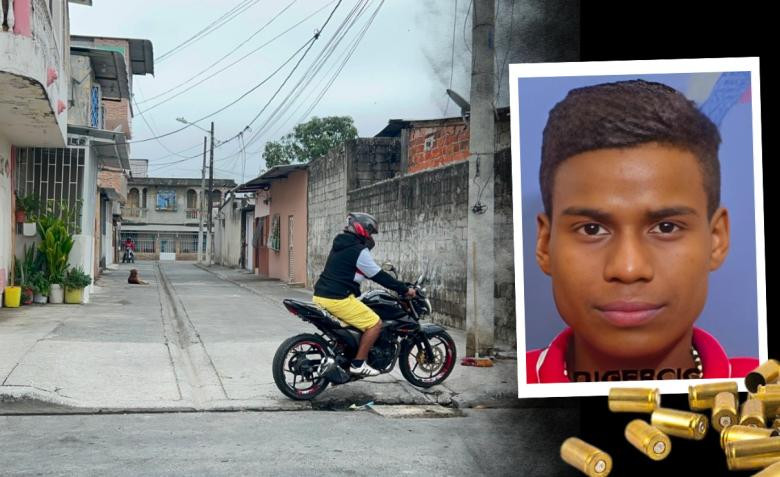 Escena del crimen donde fueron asesinados los hermanos en Guayaquil
