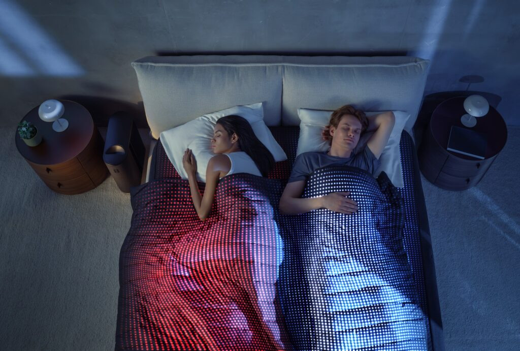 Pod de Eight Sleep con inteligencia artificial en el sueño y tecnología de enfriamiento dinámico