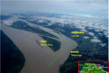Mapa del Instituto Geográfico Agustín Codazzi mostrando documentos cartográficos colombianos reconocen Santa Rosa en Loreto, Perú