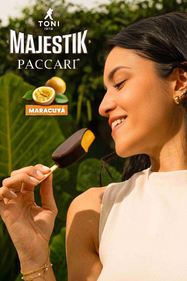 Helado Majestik Paccari Maracuyá con ingredientes ecuatorianos