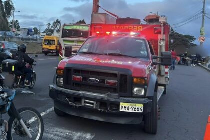 Siniestro de tránsito en la av Simón