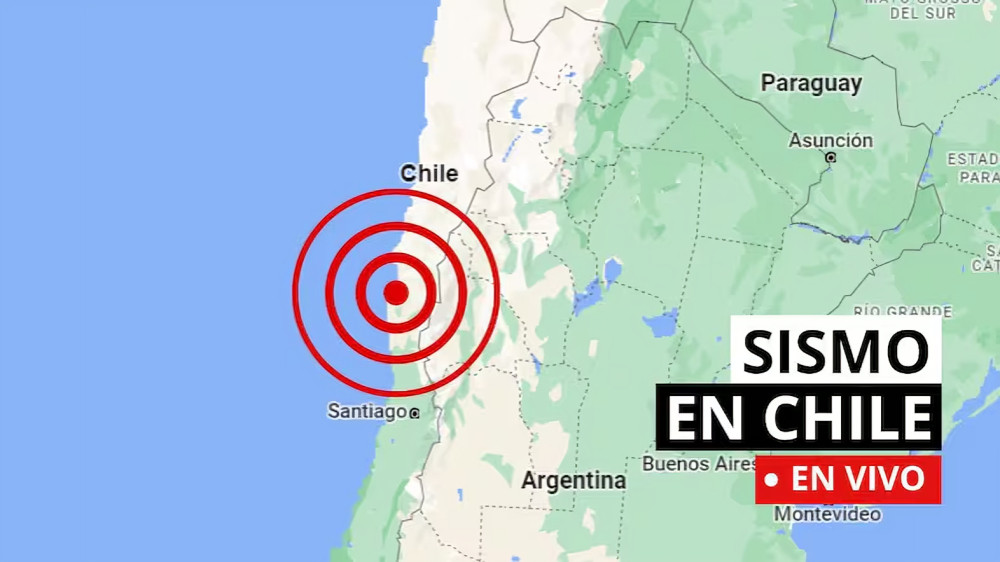Mapa sísmico del último temblor en Chile hoy, según datos del CSN