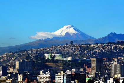 Vista panorámica del volcán Cotopaxi