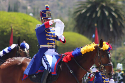 Recreación del Primer Grito de la Independencia en Quito el 10 de agosto de 1809