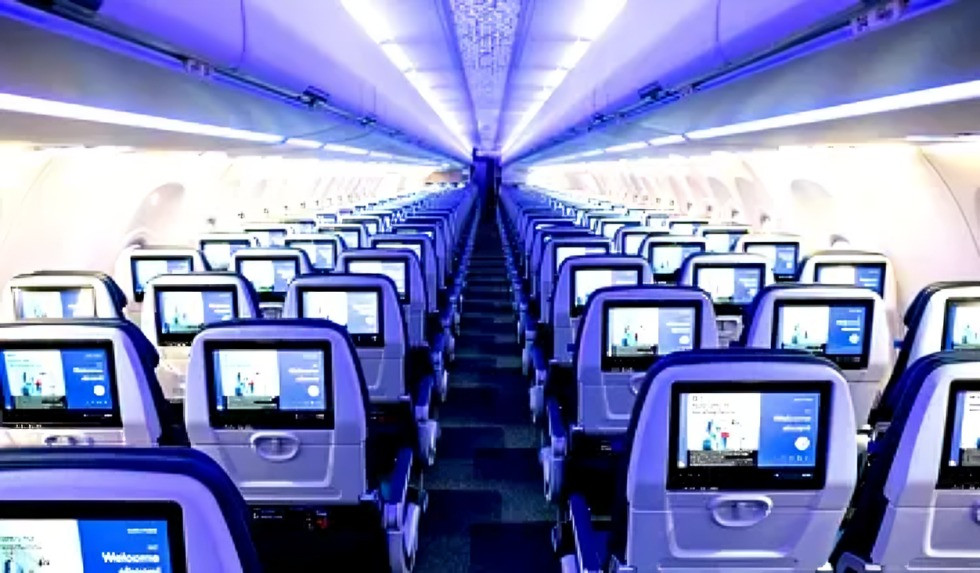 volar en el A321neo de United