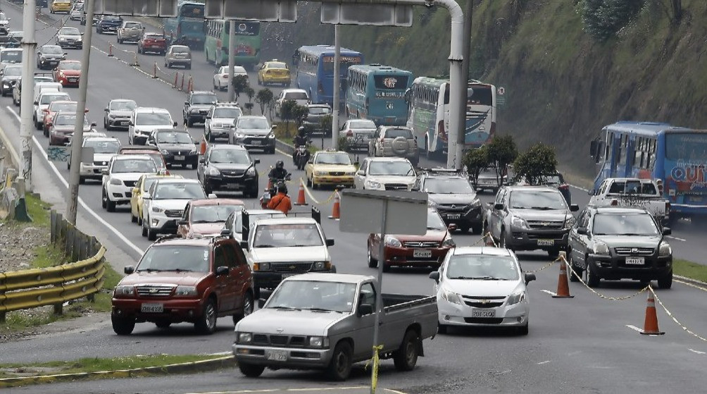 tráfico vehicular en Quito