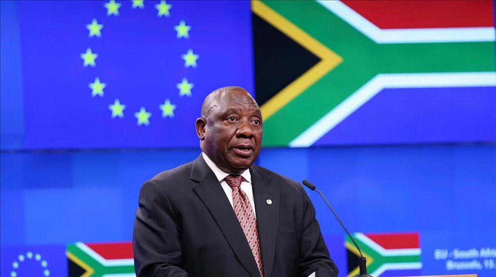 Presidente de Sudáfrica en rueda de prensa