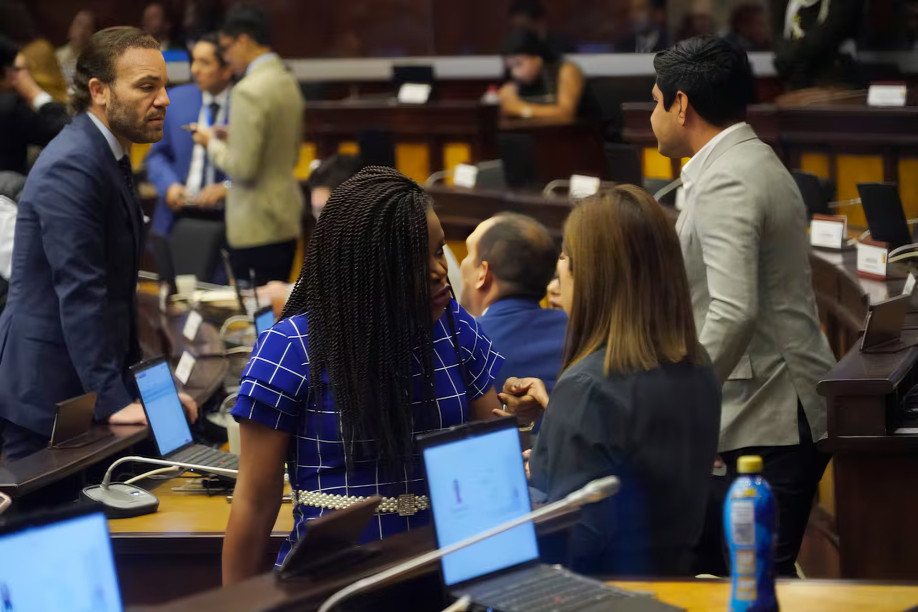 Asambleístas debaten en sesión parlamentaria sobre Decreto 108 Comité de Salud en Ecuador