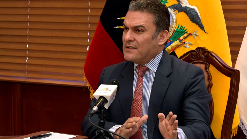 José Serrano cuando era presidente de la Asamblea Nacional en diciembre de 2017, ahora detenido en Estados Unidos