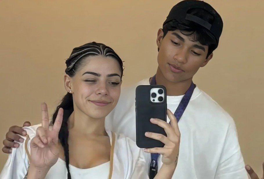 Ángel Avid con Milica