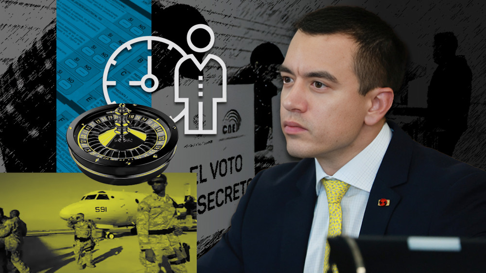 Daniel Noboa anuncia preguntas de referendo sobre eliminación del CPCCS y jueces constitucionales
