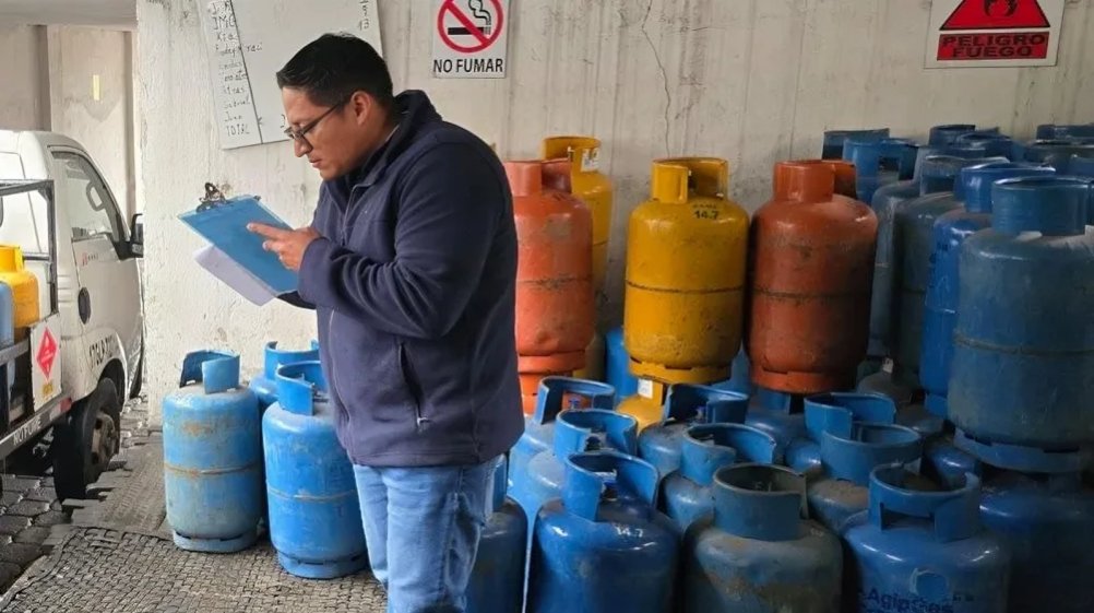 Ministra Sariha Moya confirmando mantenimiento del subsidio gas doméstico Ecuador durante entrevista televisiva