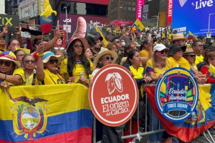 Latinos in Times Square
