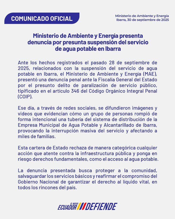 servicio de agua