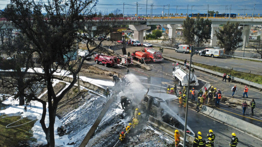 explosión de camión