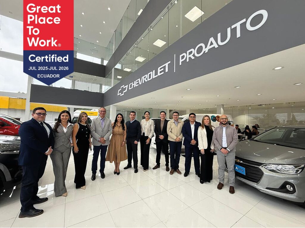 Corporación Proauto celebra la certificación Great Place to Work como uno de los mejores lugares para trabajar en Ecuador