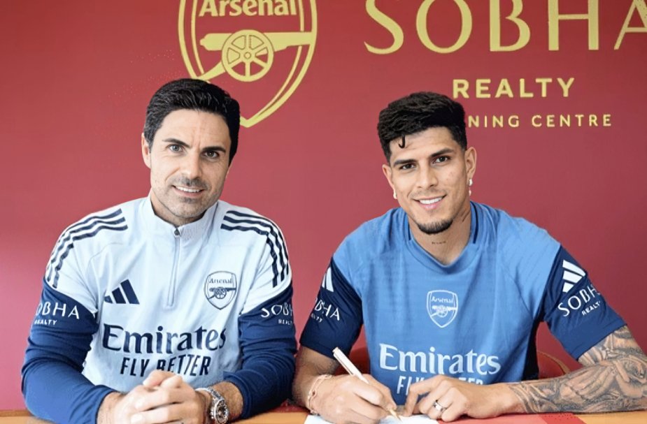 Arteta y Piero Hincapié