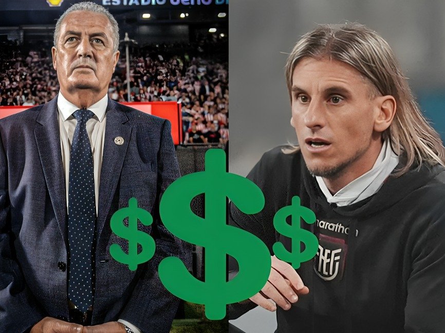 comparación de salarios entre Gustavo Alfaro y Sebastián Beccacece