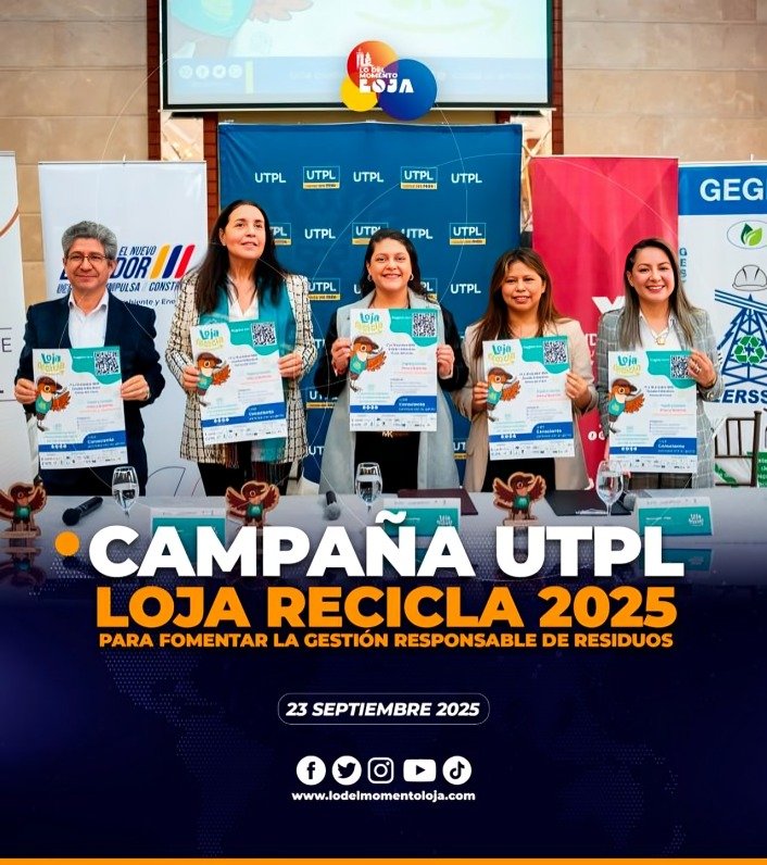 UTPL lanza campaña Loja Recicla 2025